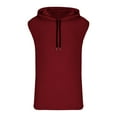 thumbnail image 4 of Lixiuxyad Slim Fit Tees Hoodie Women Short Sleeve Plain Hoodie Fashionable Sweatshirt With Hood Loose Hoodie Plus Size Hoodie Tops Comfortable Cotton Blouse Summer Classic Tops Sports Shirt,Red XL, 4 of 5