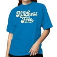 thumbnail image 2 of Smartprints Kindness Is Free Women's T-Shirt Sapphire, Cotton, M, 2 of 4