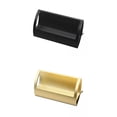 thumbnail image 1 of 2 portatarjetas de presentación en forma de Q de aleación de aluminio para conferencias Negro y oro, 1 of 8
