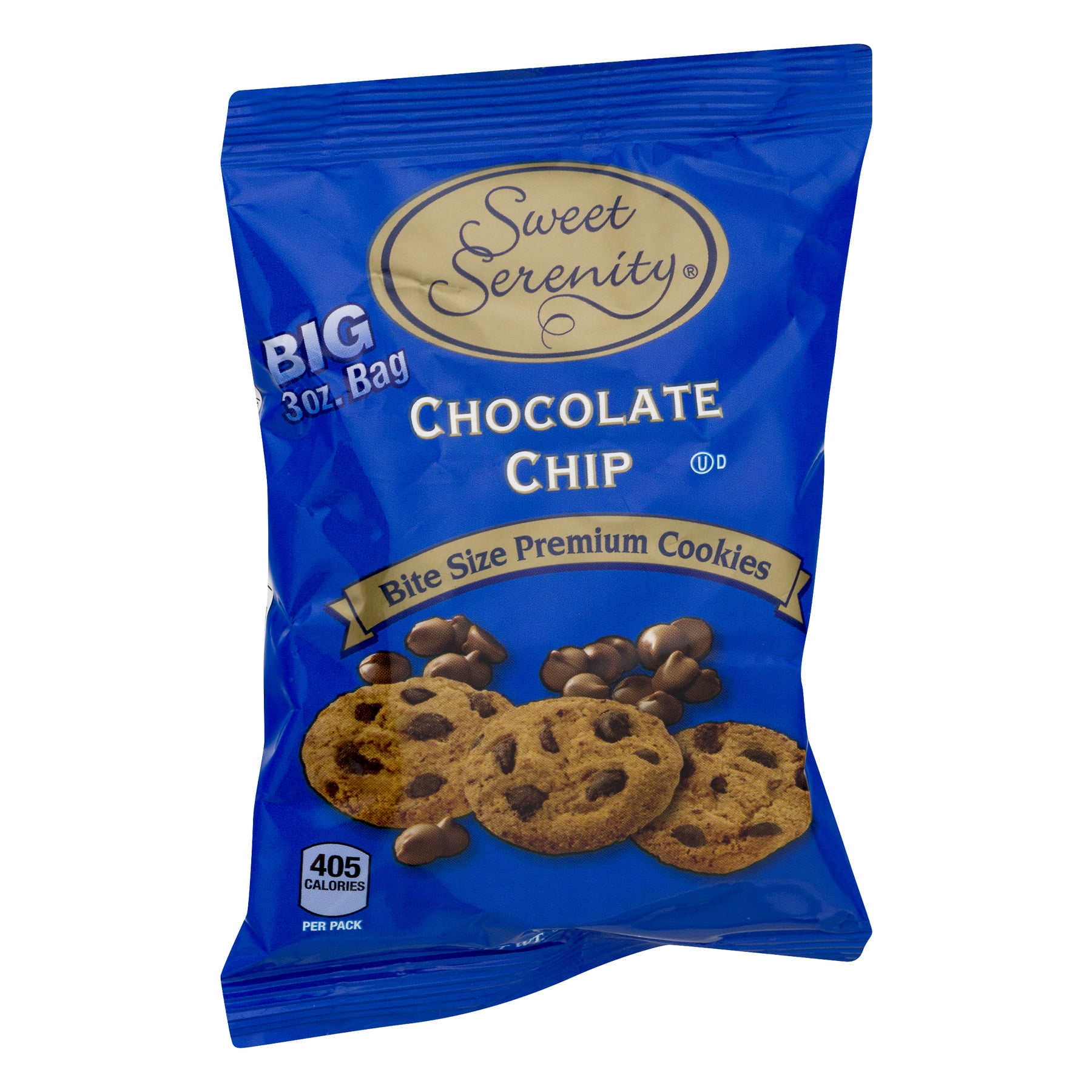 Sweet Serenity Cookies, Chocolate Chip, 3 Oz, 48 Ct