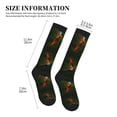 thumbnail image 2 of Lsque Hybrid Parrot in the Forest Pattern Sport Compression Socks for Men & Women 15-20 mmHg Knee High Nurse Pregnant Running Medical and Travel Athletic, 2 of 6