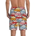 thumbnail image 2 of Balery Cute Cars Men's Cotton Knit Pajama Shorts Waistband & Pockets,Short Pajama Pants-3X-Large, 2 of 8