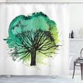 thumbnail image 1 of Ambesonne Willow Tree Shower Curtain, Blended Watercolor Leaf, 69"Wx75"L, Yellow Green Jade Green, 1 of 3