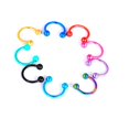thumbnail image 6 of Jiaroswwei Circular Barbell U Shape Fashion Jewelry Body Piercing Nose Ring for Unisex, 6 of 8