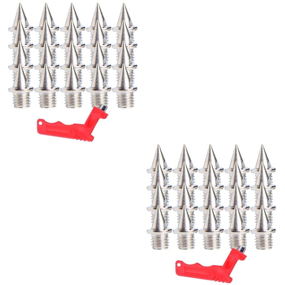 Nicehomfit Hard Steel Running Spikes for Shoes Needle Shape Friction Increase 2Sets