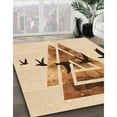 thumbnail image 2 of Ahgly Company Indoor Round Patterned NavajoWhite Gold Area Rugs, 6' Round, 2 of 6