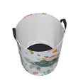 thumbnail image 3 of Balery Turtle and Sea Life Round Laundry Basket with Handles Waterproof Freestanding Laundry Hamper for Clothes Toys in the Dorm and Family-Medium, 3 of 8
