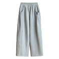 thumbnail image 6 of 4-5 Years Teen Girls Wide Leg Pants Casual Sweatpants Casual Sweatpants Pajamas Pants Teenagers Jogger Trousers Grey Sports Pants, 6 of 6