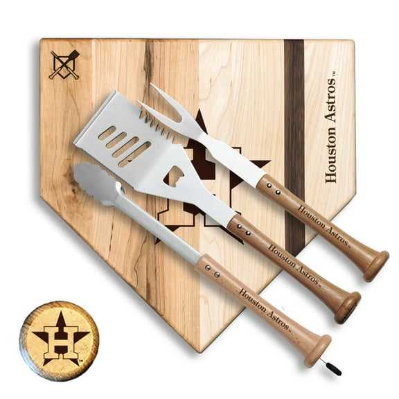 Baseball BBQ Houston Astros 12'' Silver Slugger Combo Set