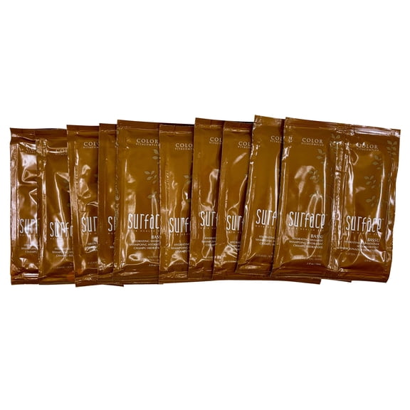 Surface Hair Health Bassu Hydrating Shampoo & Conditioner Sachets 0.5 oz x 10