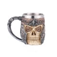 thumbnail image 3 of Bewildely Revestimiento de acero inoxidable con calavera, tazas góticas de Metal, café de Halloween, huesos, bebidas, vasos, jarra, Teteras, 3 of 6
