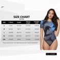 thumbnail image 2 of Rateoe Black And Blue Lightning Dragon Printed Women Rash Guard Short Sleeve,Tummy control Swimsuit Surfing Swimsuit Bathing Suit Short-sleeved Onesie UPF 50+, 2 of 6