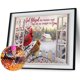 thumbnail image 1 of Cuadros Decorativos 5D diamante pintura cardenal pájaros completo redondo taladro pared diamantes de imitación DIY manualidades DQrwqpou Nuevos Originales, 1 of 9