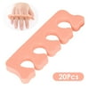 20Pcs/Set Toe Separators Soft Sponge Toe Spacers Finger Separators for Nail Polish Pedicure Tools