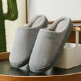 thumbnail image 5 of mtvxesu Slippers for Women,Womens Cotton Slipper Warm Comfy House Slippers Couple Shoes Anti-Skid Rubber Sole Indoor Outdoor Slippers Family Slippers Christmas Gifts, 5 of 5