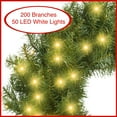 thumbnail image 2 of Casafield 24 Inch Pre-Lit Artificial Christmas Wreath with LED Lights Indoor/Outdoor Holiday Décor, 2 of 7