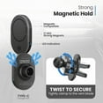 thumbnail image 3 of Mighty Mount MagSafe Wireless Car Charger Air Vent Mount (Version 2.0), 3 of 6