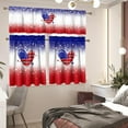 thumbnail image 6 of American Flag Kitchen Home Window Curtains Valance & Tier Set, 3 PCS Set Rod Pocket Short Curtains, Window Treatment Tier for Living Room Bathroom Farmhouse Decor, 6 of 6