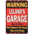 thumbnail image 1 of LELAND'S Garage Warning Man Cave Wall Decor 12 x 18 Matte Finish Metal 112180030406, 1 of 1