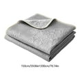thumbnail image 2 of SPOORYYO Summer Cooler Pad Lightweight Breathable Soft Knitted Quilt Double Side Cooler Blanket Wind Conditioner Quilt Machine Washable Easy to Clean for Hot Sleepers Couch,Dark Gray, 150x200CM, 2 of 6