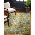 thumbnail image 4 of Unique Loom 3127685 7 x 10 ft. Ivy Jardin Rectangular Rug, Green, 4 of 5