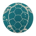 thumbnail image 4 of Orinice Sea Turtle Round Table Cover Stain Resistant Washable Indoor Outdoor Tablecloth Kitchen Dining Wedding Parties Picnic Camping 100% Polyester Fiber 54-58, 4 of 8
