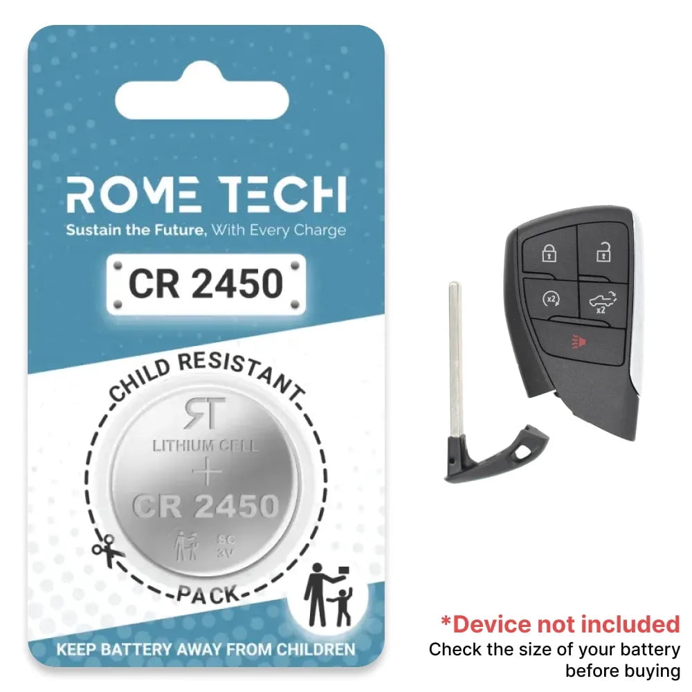 2-Pack Key Fob Battery For Jeep Dodge Ram Chrysler - CR2032 With Tools