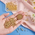 thumbnail image 3 of 370pcs 18K Gold Filled Beads 3/4/6mm Round Beads Smooth Round Beads Seamless Ball Beads Brass Loose Beads Metal Beads for Summer Hawaii Layered Bikini Necklace Bracelet Jewelry Making DIY, 3 of 6