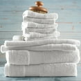thumbnail image 2 of Hearth & Harbor Bath Towel Collection, 100% Cotton Luxury Soft 10 Pc Set – White, 2 of 7