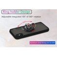thumbnail image 6 of is Specially Designed for iPhone X/Xs Anti-Fall,Anti-Fingerprint, Built-in 360° Rotating Ring Bracket Solid and Durable Magnetic car Phone case, Suitable for iPhone X/Xs 5.8inches Male-Black, 6 of 11