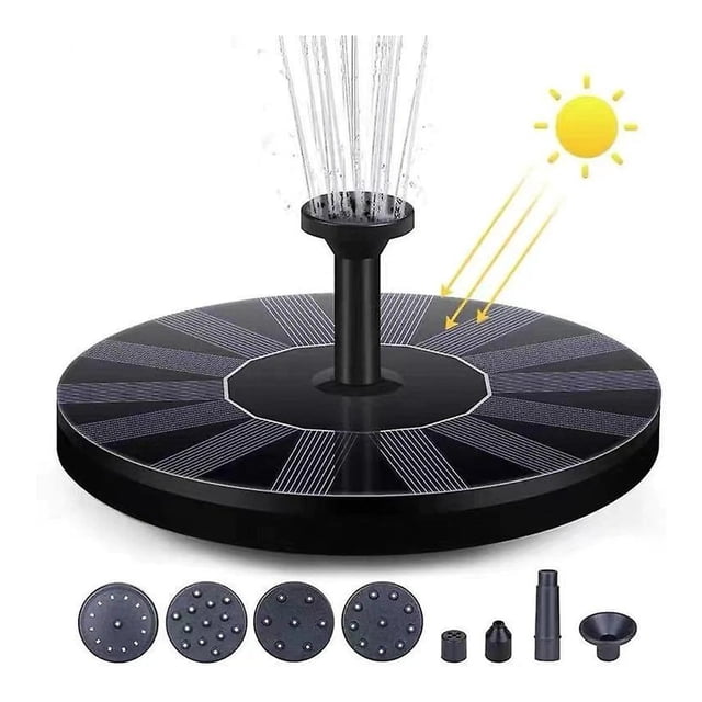 Harmony Of Elements: Solar Fountain, Solar-Powered Watering Companion For Your Garden Oasis
