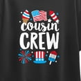 thumbnail image 3 of Instant Message - Cousin Crew July 4th Short Sleeve Boxy Graphic T-Shirt, 3 of 6