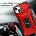 thumbnail image 6 of Allytech Shockproof Back Case for Apple iPhone 14 Plus, Military Grade Protective With Ring Holder Stand Compatible with Car Mount Anti-slip Hybrid Rugged Bumper Phone Cover for Men Boys -Red, 6 of 8