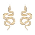 thumbnail image 2 of Fiudx Pendientes En Perla Barroca, Colgante Largos En Diseño de Serpiente de Cobre, Pendientes En Metal Hipoalergénico, Accesorio En Moda para Mujer, Ideal En Cumpleaños, Acabado Pulido Antioxidante., 2 of 5