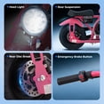 thumbnail image 6 of 39cc Gas Power Mini Bike, 20MPH 4 Stroke Dirt Bike for Teens, Heavy Duty Gas Mini Bike with Wide Air Tires, Rear Disc Brake, Max 160LBS Load Mini Gas Dirt Bike,Pink, 6 of 7