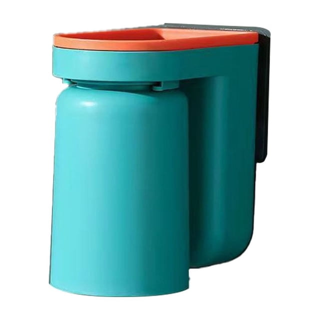 Matsuzay Soporte Soporte montado en la pared Simple Sin perforación Colgando Estante multifuncional Baldosa de espejo universal de larga Juegos de accesorios de baño Verde