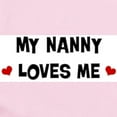 thumbnail image 2 of CafePress - Nanny Loves Me Infant Bodysuit - Baby Light Bodysuit, Size Newborn - 24 Months, 2 of 4