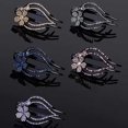 thumbnail image 6 of GROFRY Women Dovetail Hairpin Flower Design Easy to Use Delicate Elegant Hair Pin for Travel, 6 of 8