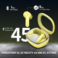 thumbnail image 3 of EFFFERTWQL-Wireless Earbuds, Bluetooth 5.4 Headphones, HiFi Stereo Bass Ear Buds, in Ear Earbuds with 4 ENC Noise Cancelling Mic, 45H, LED Display, IP7 Waterproof, Yellow, 3 of 4
