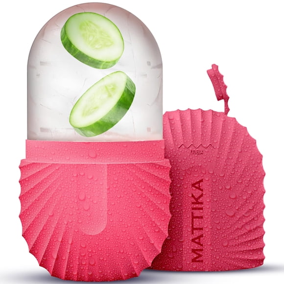 Rodillo de hielo para rostro y ojos que brillan naturalmente y cuidado de la piel Rodillo de hielo para cara, cubo facial de hielo, masaje facial Gua Sha, rodillo de hielo para belleza y cuidado de la