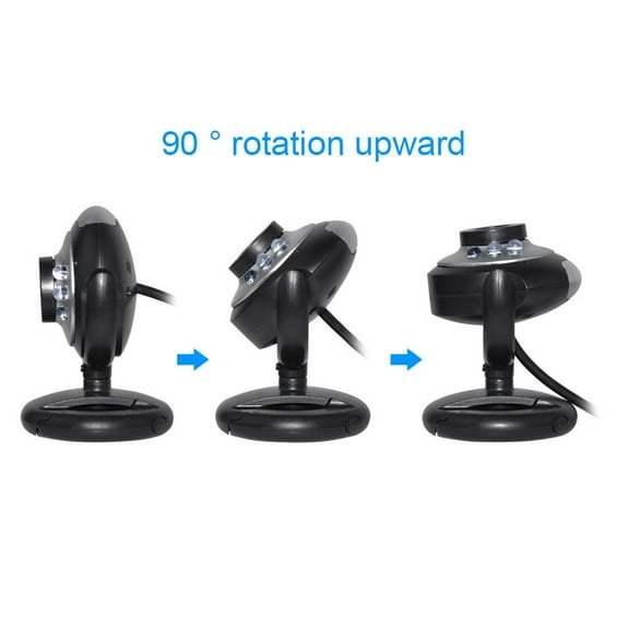 EcoNest High-definition Video Webcam Webcam USB 2.0 Digital Camera With Built-in Sound Microphone For Laptop Computer-with Light Bulb