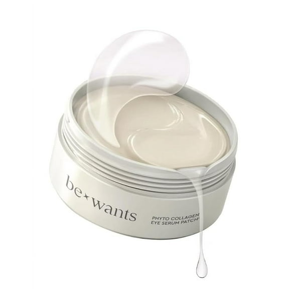 Bewants Phyto Collacen Eye Patches for Dark Circles, Korean Under Eye Mask for Puffy Eyes – Vegan Collagen with 71.9% Bamboo Water, 60 Patches, 2.82 oz.