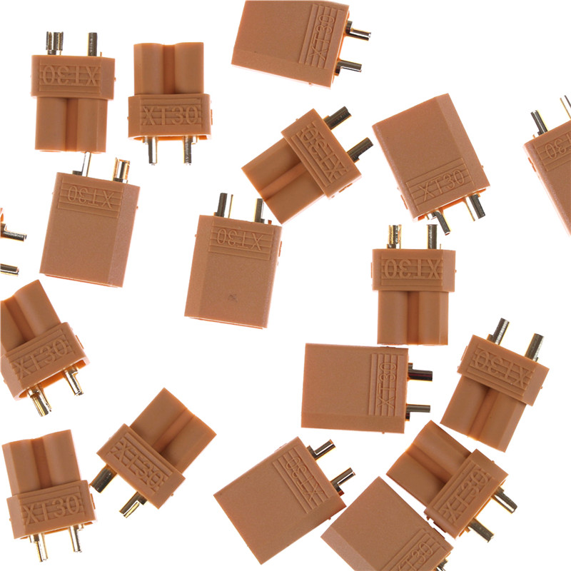 10 Pairs Amass XT30 XT30U Bullet Connector Banane Male Female with Heat