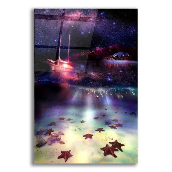 Epic Art 'Stary Stary Nite' by Murray Henderson Fine Art, Acrylic Glass Wall Art, 12"x16"