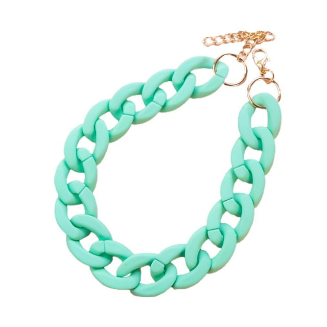 CHOK Collier pour Animal de Compagnie Ajustable Ultra Léger Résistant à la Décoloration Design Fermoir Mousqueton Facile à Enfiler s'Habiller Résine Bijoux Chat Colorés