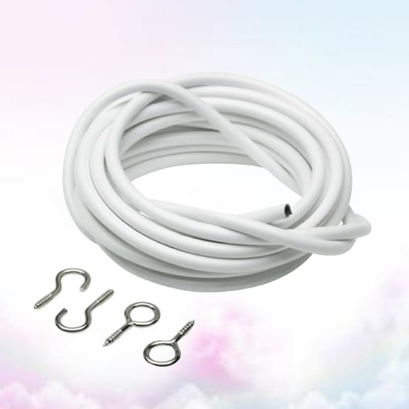 IFANLANDOR Curtain Ropes 3 Meters Steel Wire For Window Dressing 1Pcs