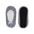 thumbnail image 3 of Fuzzy Babba Women’s Puffer Slipper Socks, Gray, 1-Pack, 3 of 6