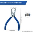 thumbnail image 2 of Fret Removal Pliers,Flat Head Guitar Fret Puller Tool with Blue Rubber Coating for Acoustic Eelectric Guitar Bass$$Music, 2 of 5
