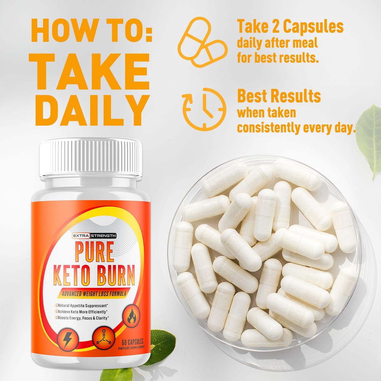 (3 Pack) Pure Keto Burn - Supplement for Weight Loss - Energy & Focus Boosting Dietary Supplements for Weight Management & Metabolism - Advanced Fat Burn Raspberry Ketones Pills - 180 Capsules