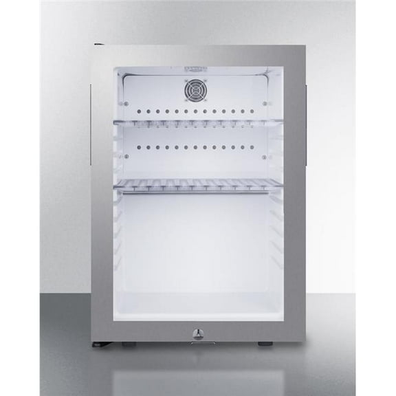 Summit Appliance MB27GLSSLHD 16' Wide Compact Minibar - LEFT HINGED